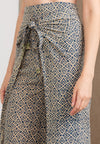 Wood Block Pareo Pants (Blue)