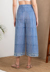 Wood Block Pareo Pants (Royal Blue)