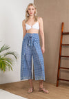 Wood Block Pareo Pants (Royal Blue)