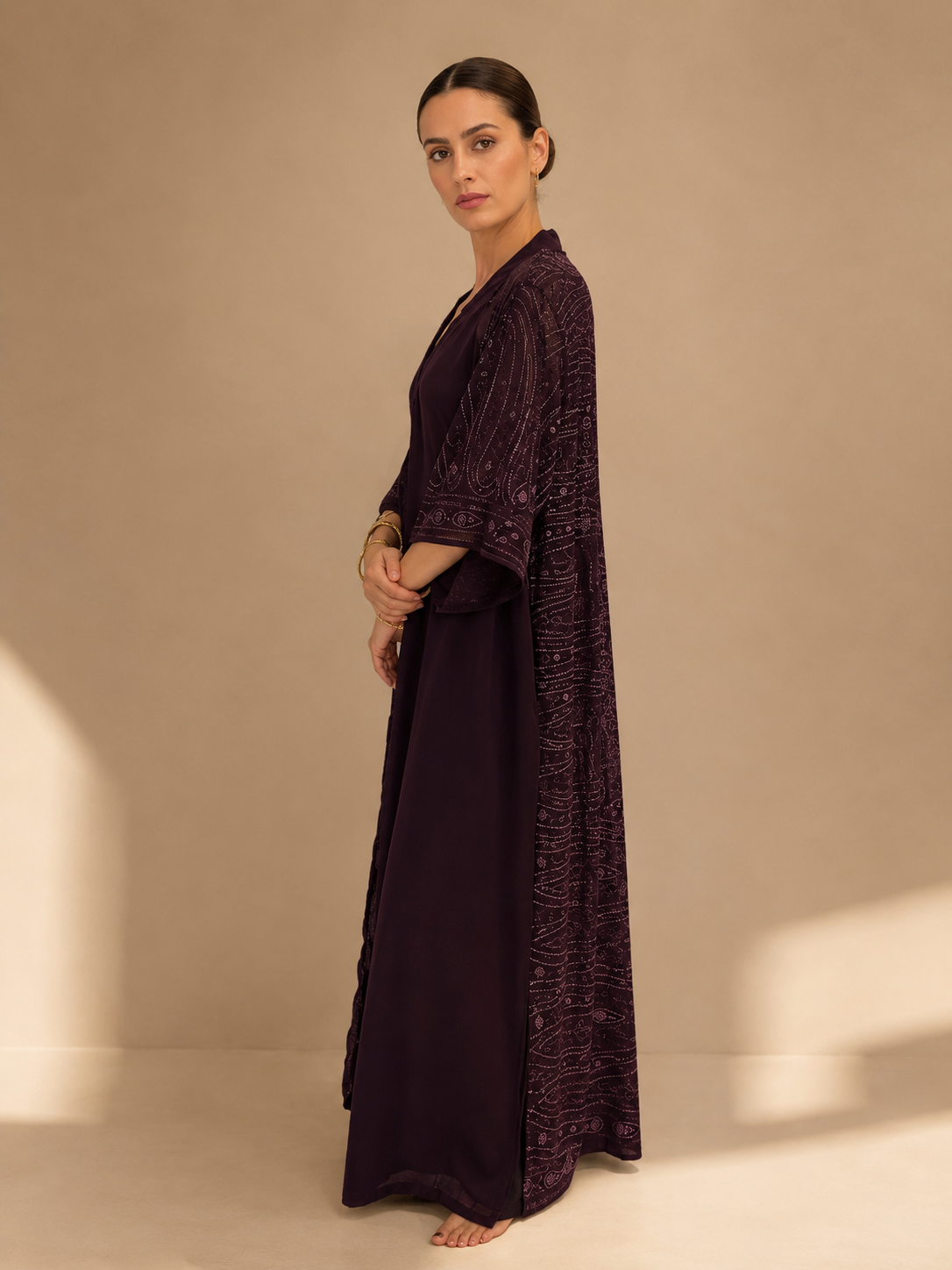 Embroidered Saree Kimono
