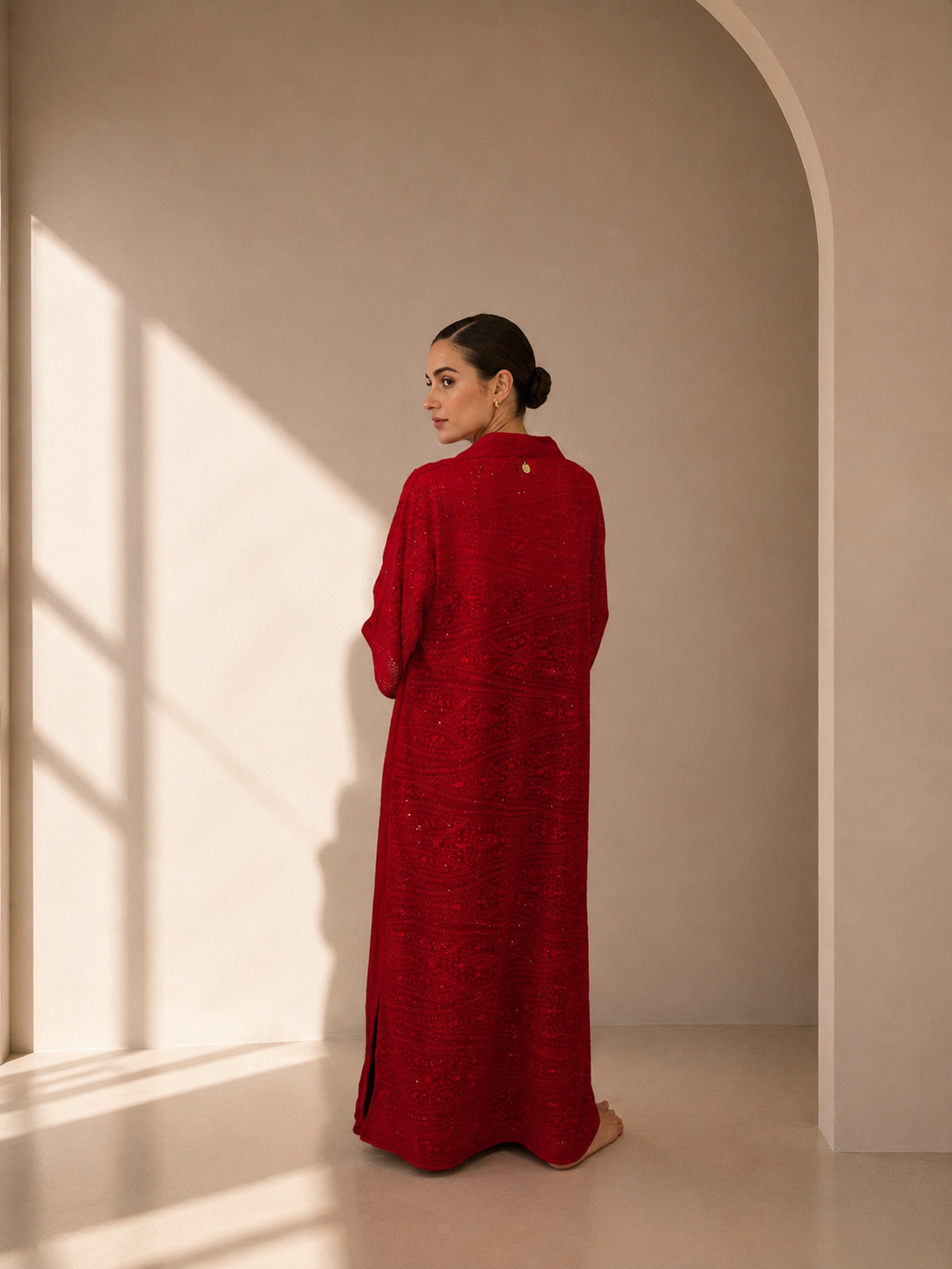 Embroidered Saree Kimono
