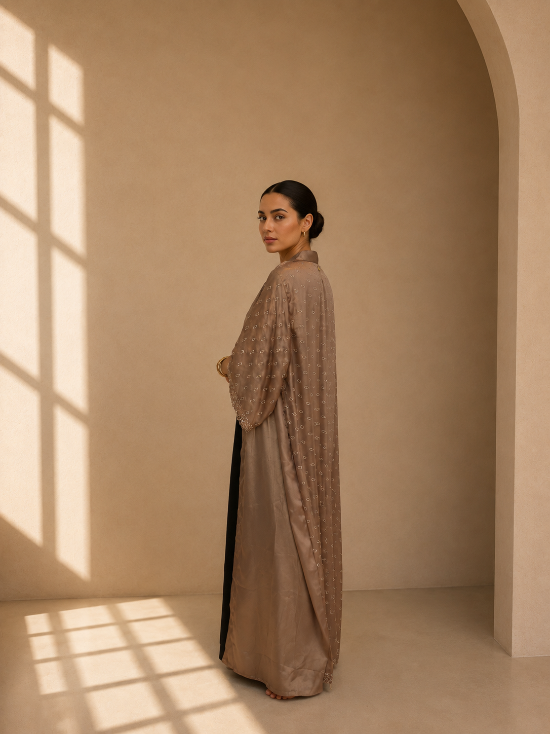 Embroidered Saree Kimono