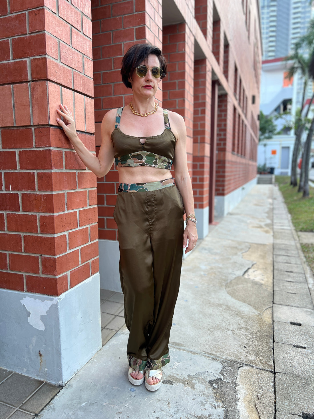 Golden Hour Green Pants