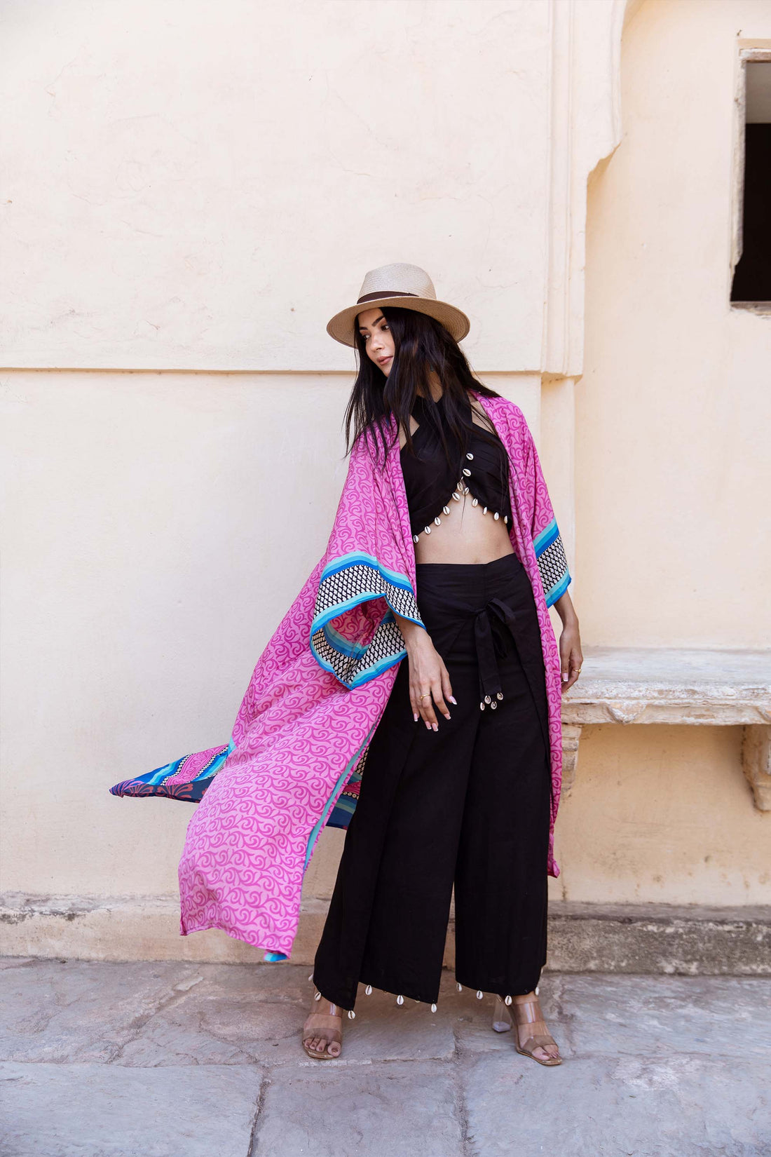 UPCYCLED SAREE KIMONO
