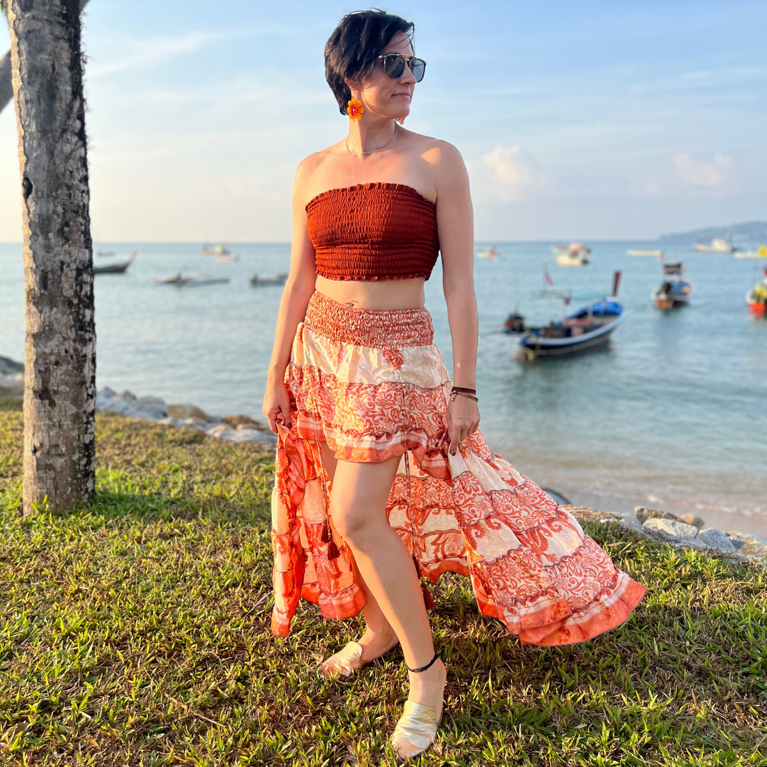 UPCYCLED SAREE SKIRT