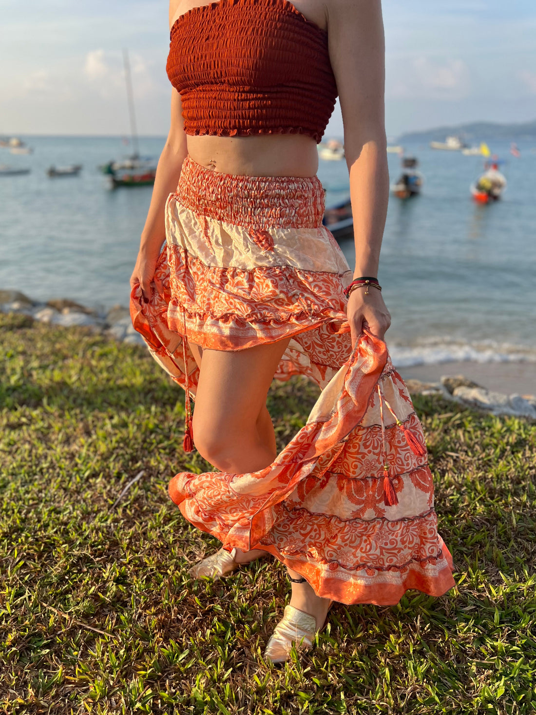 UPCYCLED SAREE SKIRT
