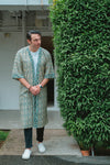 Long Woodblock Kimono
