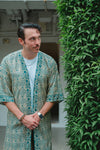 Long Woodblock Kimono