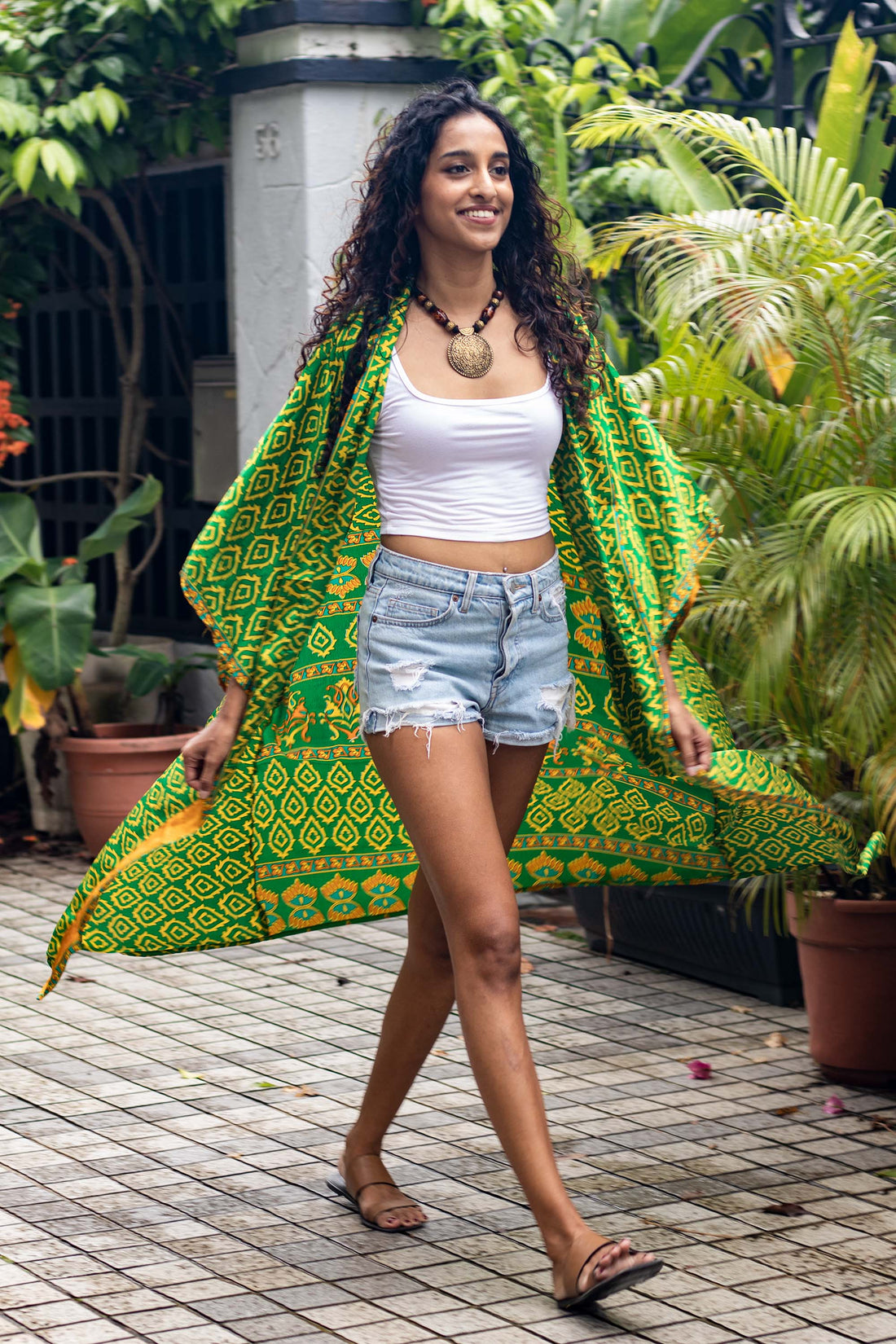UPCYCLED SAREE KIMONO