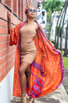 UPCYCLED SAREE KIMONO